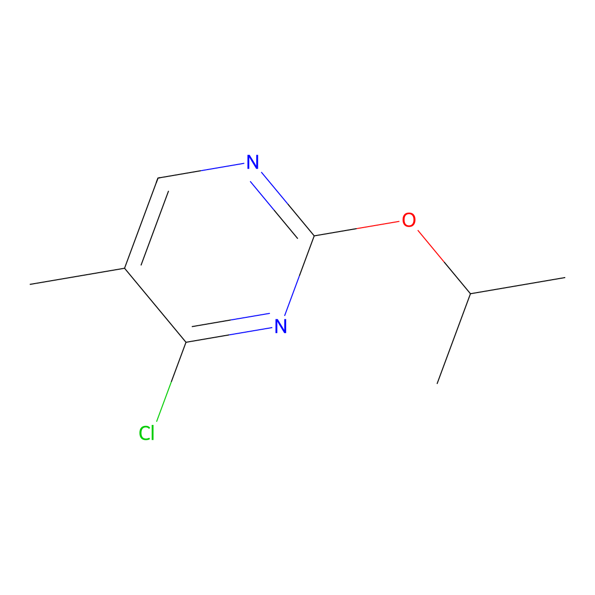 4-Chloro-5-methyl-2-(iso-propoxy)pyrimidine molecular structure, CAS 1563529-98-5
