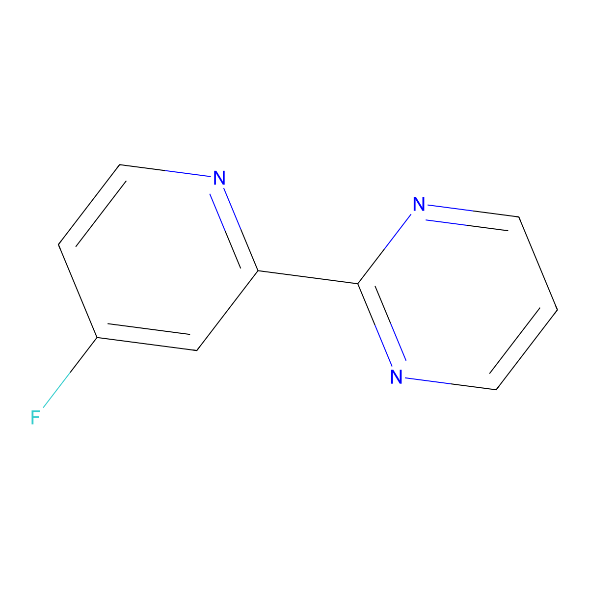 2-(4-Fluoropyridin-2-yl)pyrimidine molecular structure, CAS 1563530-06-2