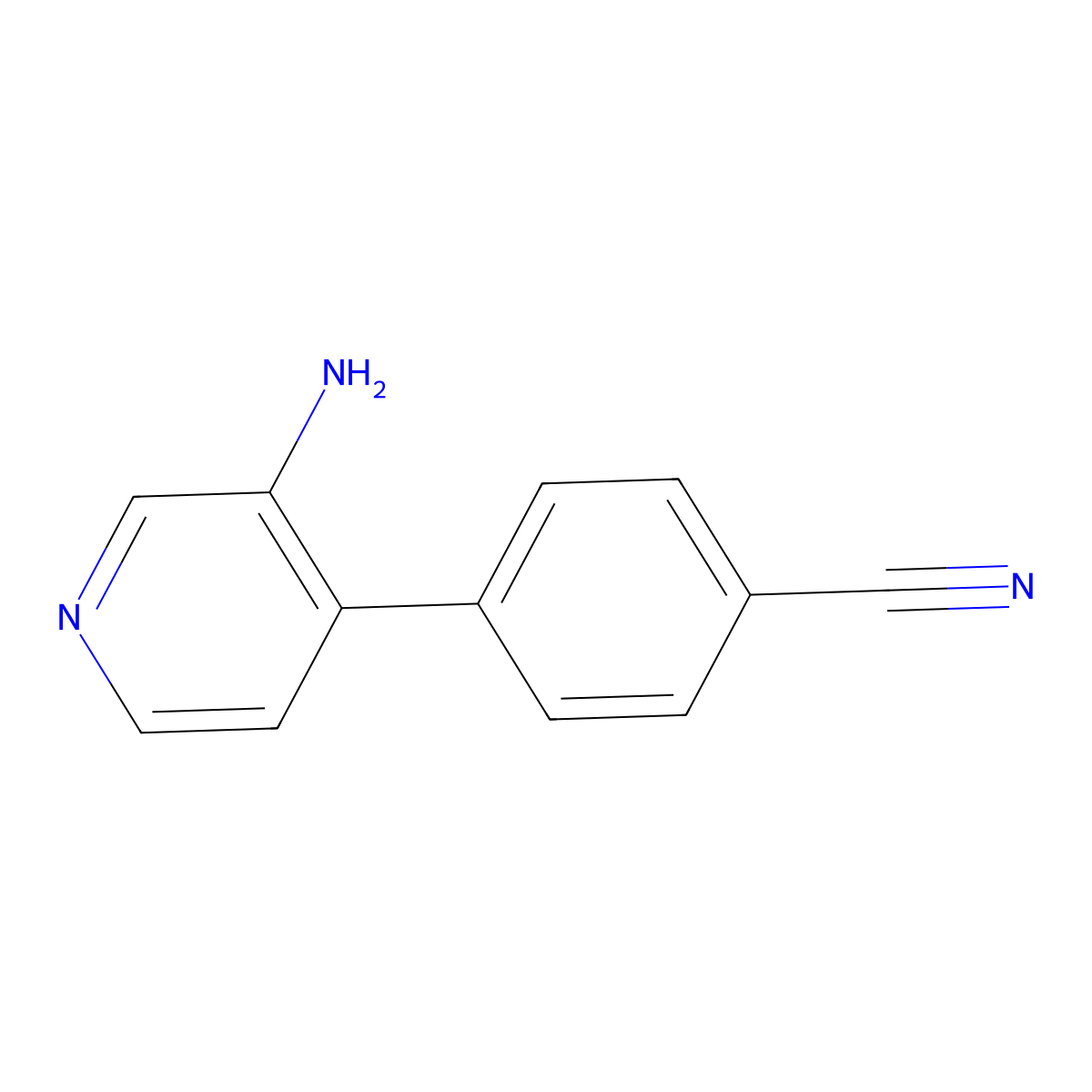 4-(3-Aminopyridin-4-YL)benzonitrile molecular structure, CAS 1563530-23-3