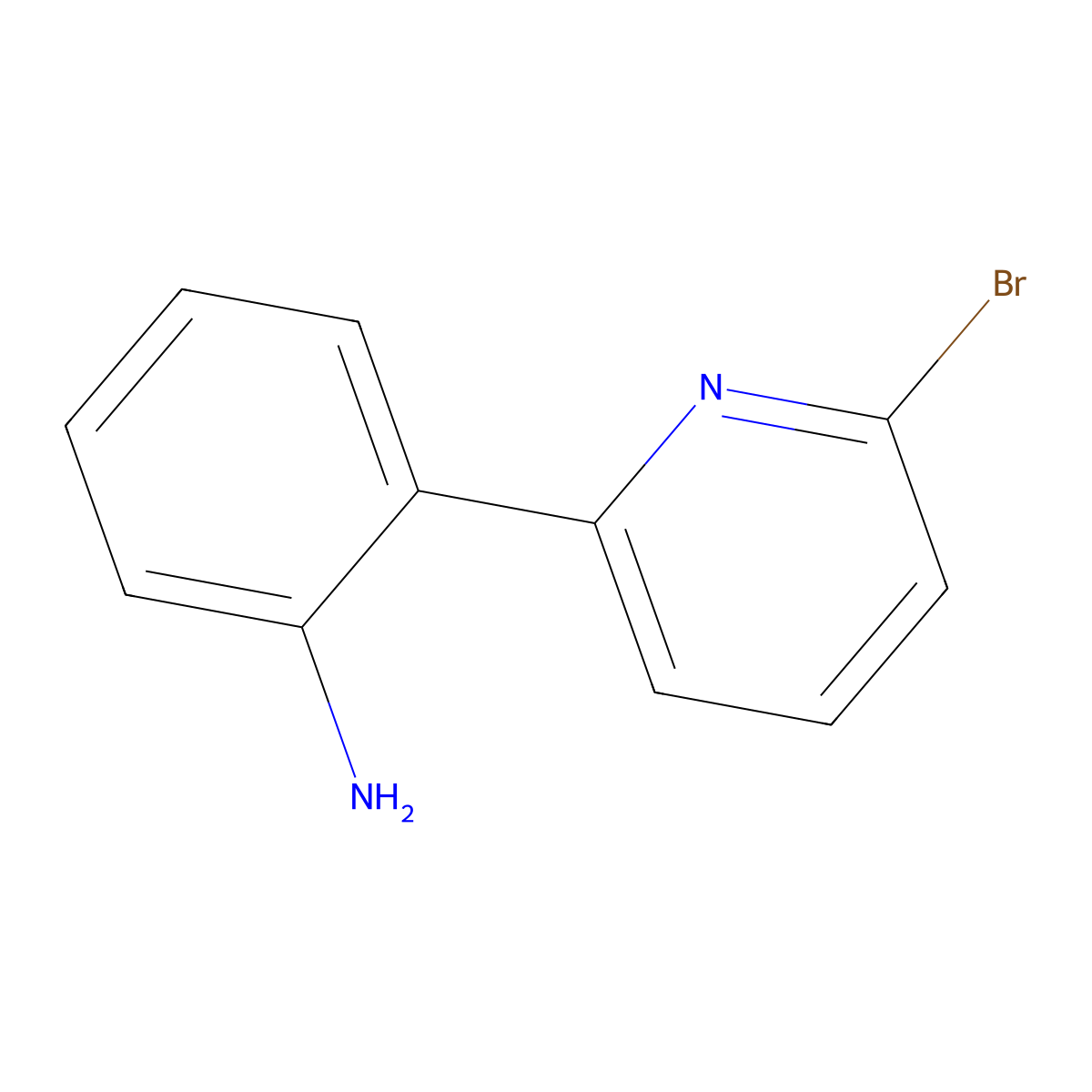 2-Bromo-6-(2-aminophenyl)pyridine molecular structure, CAS 1563530-35-7