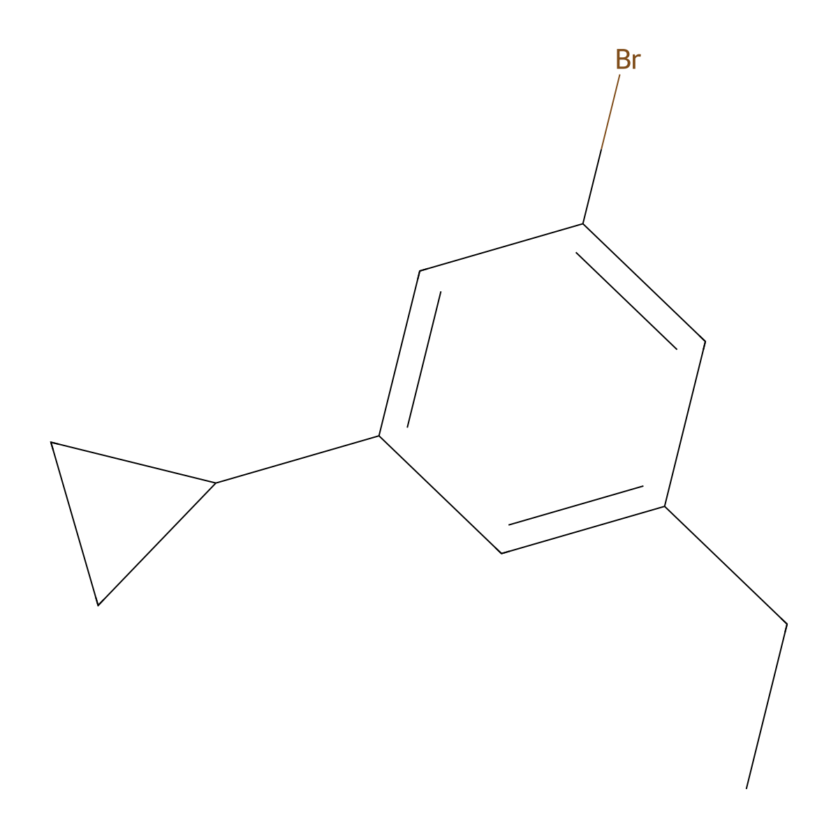 3-Ethyl-5-cyclopropylbromobenzene molecular structure, CAS 1563531-13-4