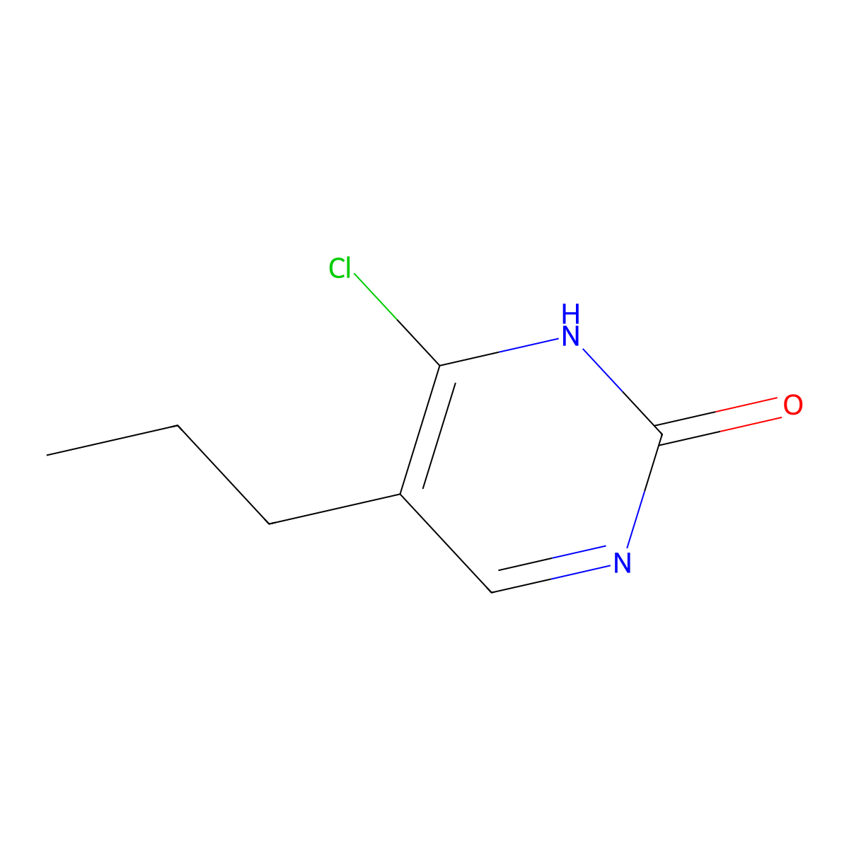 4-Chloro-2-hydroxy-5-(n-propyl)pyrimidine molecular structure, CAS 1563531-15-6