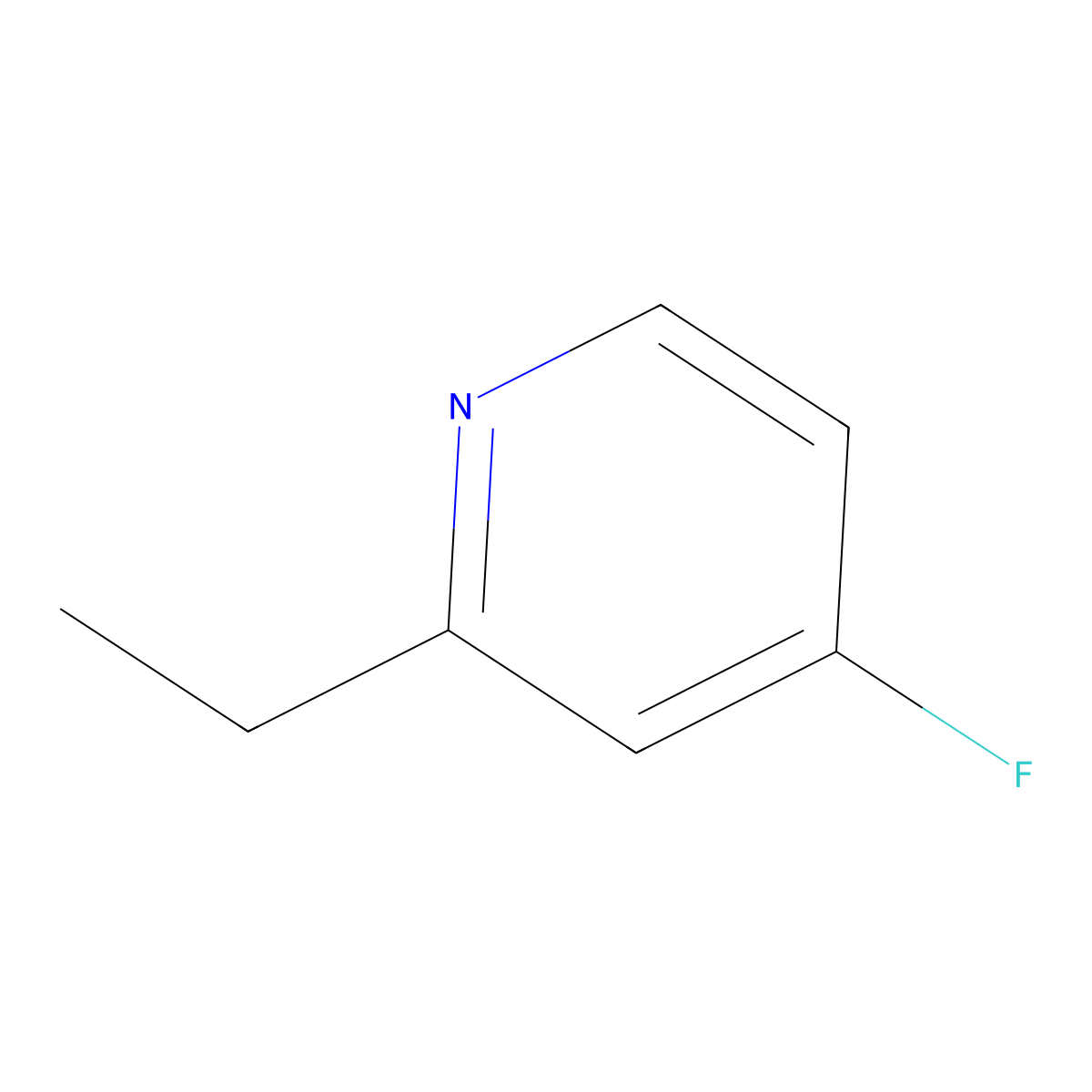 2-Ethyl-4-fluoropyridine molecular structure, CAS 1563532-10-4