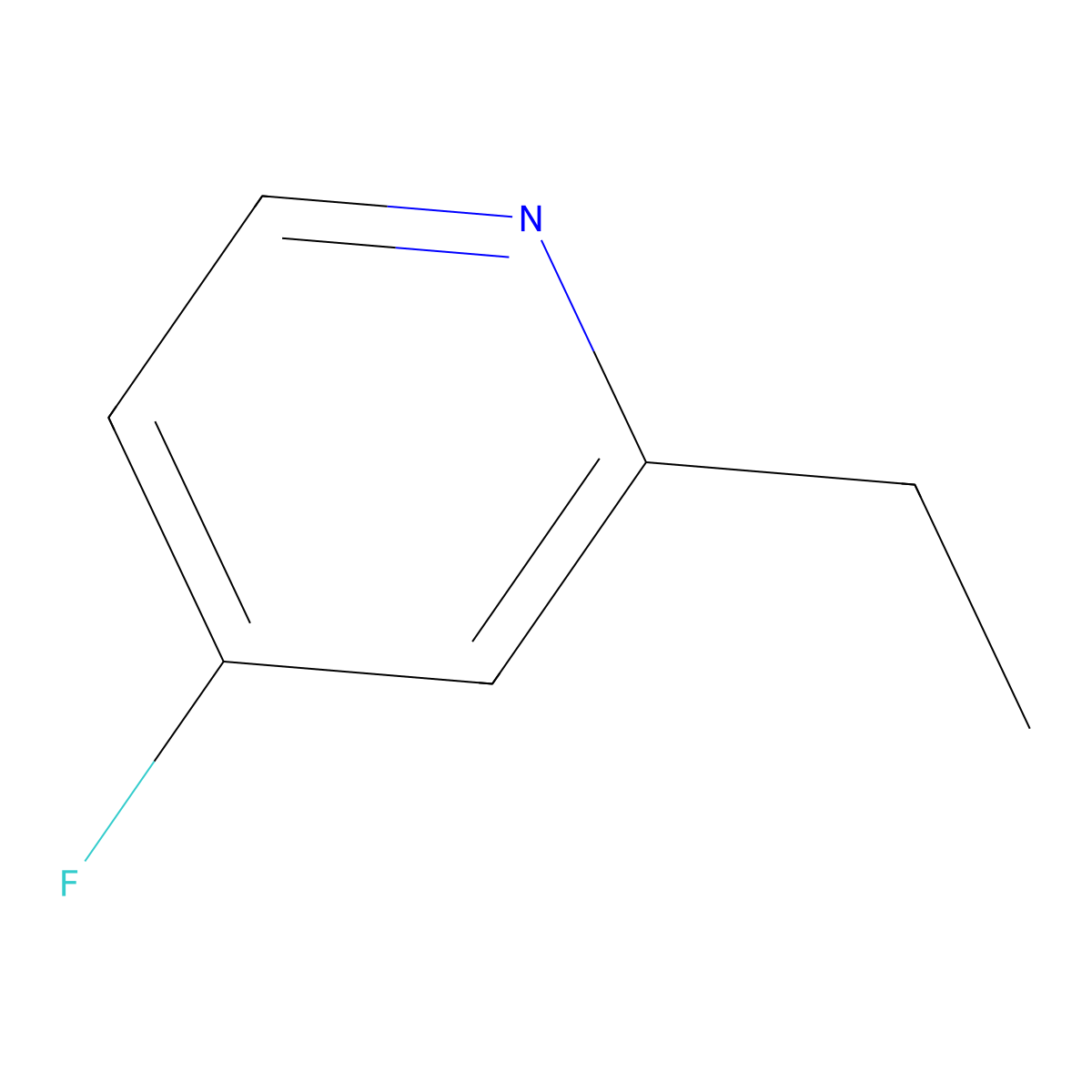 2-Ethyl-4-fluoropyridine molecular structure, CAS 1563532-10-4
