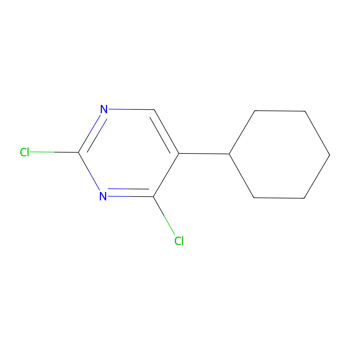 2,4-Dichloro-5-cyclohexylpyrimidine molecular structure, CAS 1563532-22-8