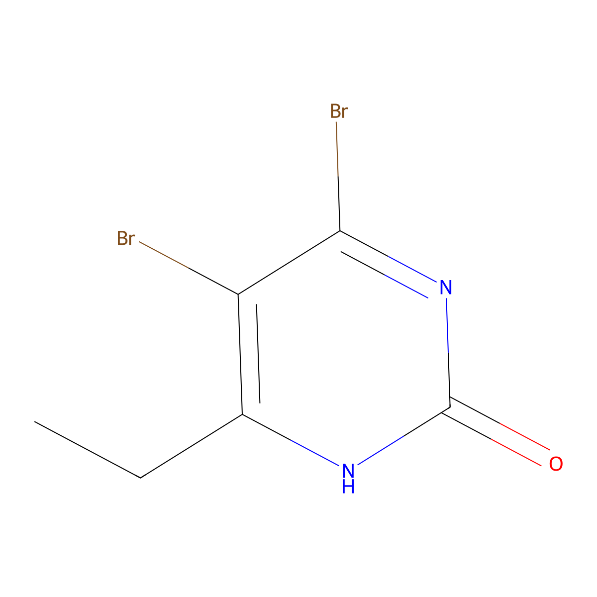 4,5-Dibromo-2-hydroxy-6-ethylpyrimidine molecular structure, CAS 1563532-27-3