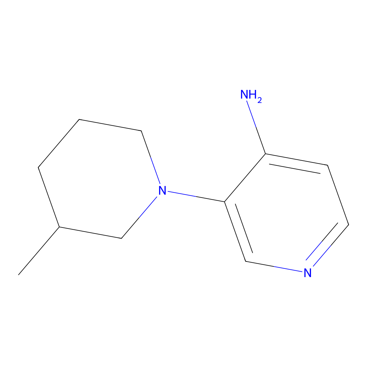4-Amino-3-(3-methylpiperidin-1-YL)pyridine molecular structure, CAS 1563532-84-2