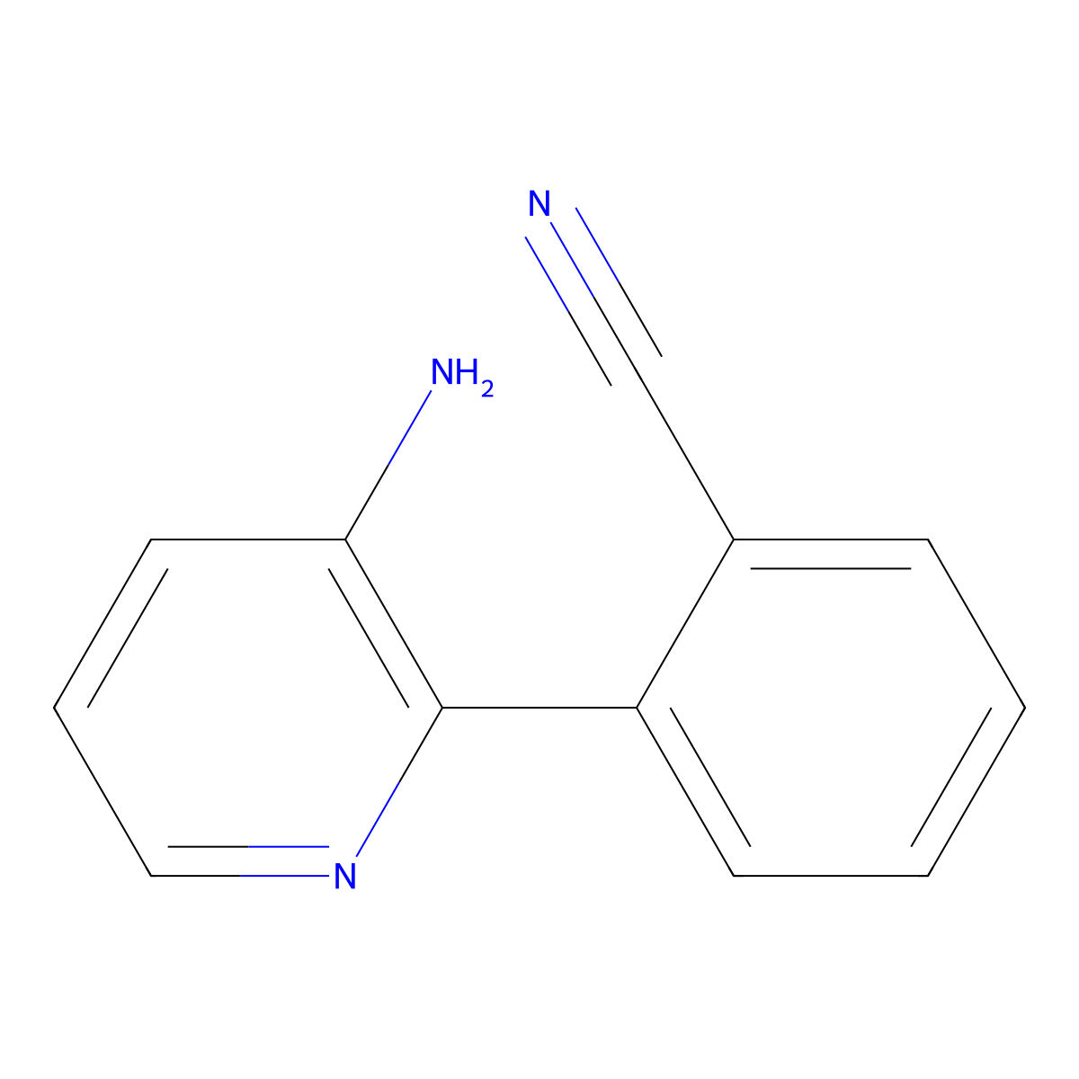 2-(3-Aminopyridin-2-YL)benzonitrile molecular structure, CAS 1563533-05-0
