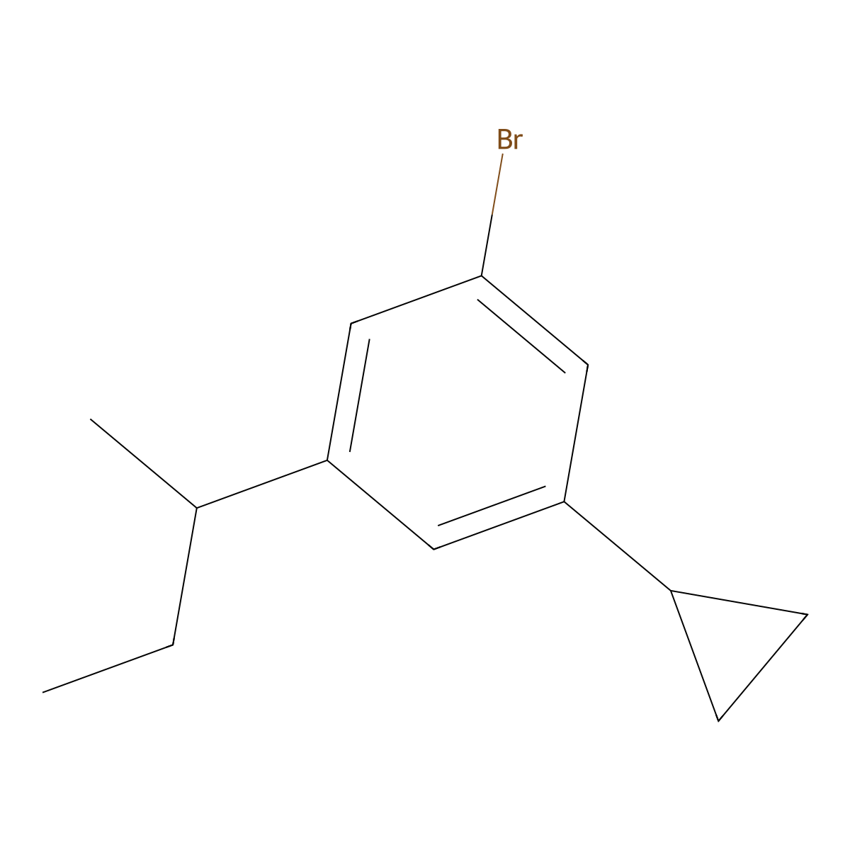3-(sec-Butyl)-5-cyclopropylbromobenzene molecular structure, CAS 1563533-18-5