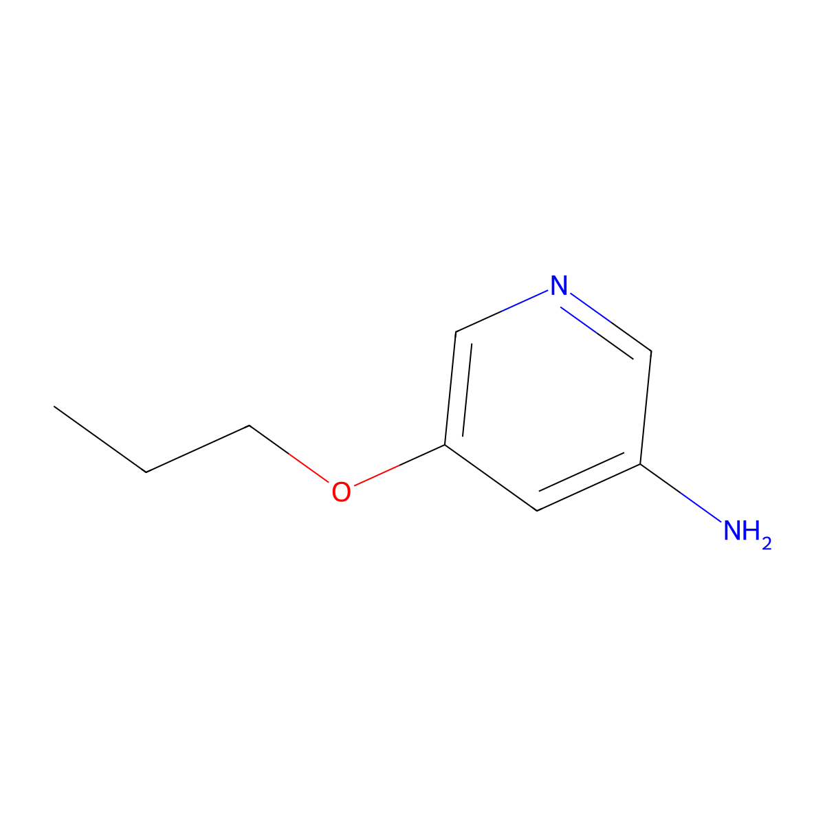 5-Propoxypyridin-3-amine molecular structure, CAS 1563533-46-9