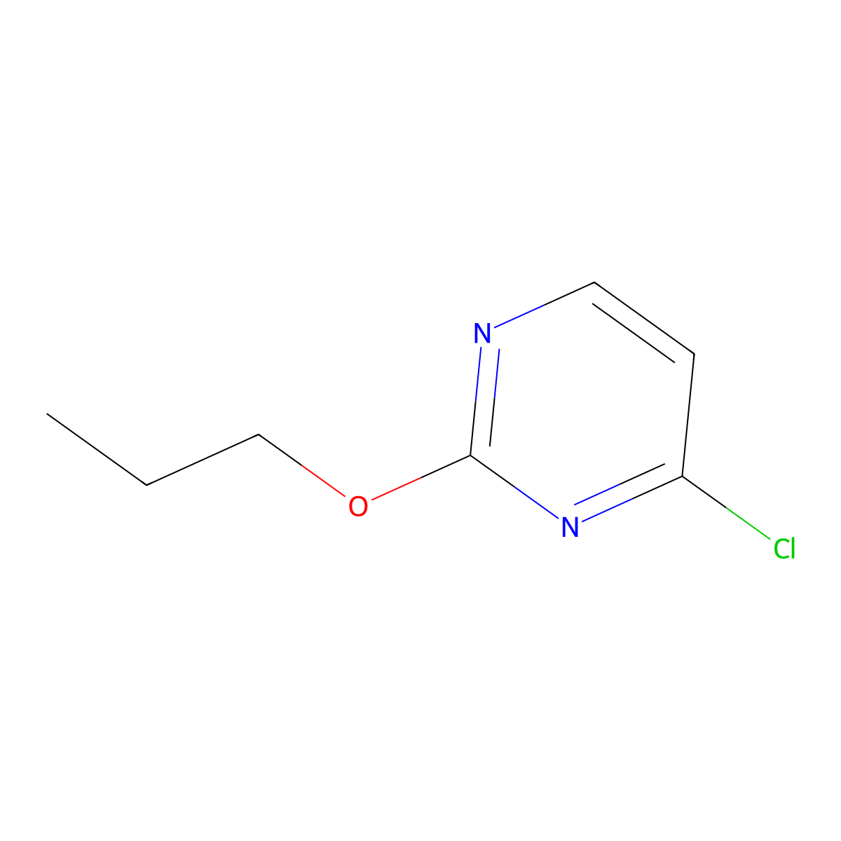 4-Chloro-2-(n-propoxy)pyrimidine molecular structure, CAS 1563533-48-1