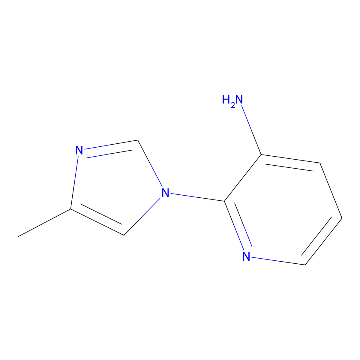 3-Amino-2-(4-methylimidazol-1-YL)pyridine molecular structure, CAS 1563533-50-5