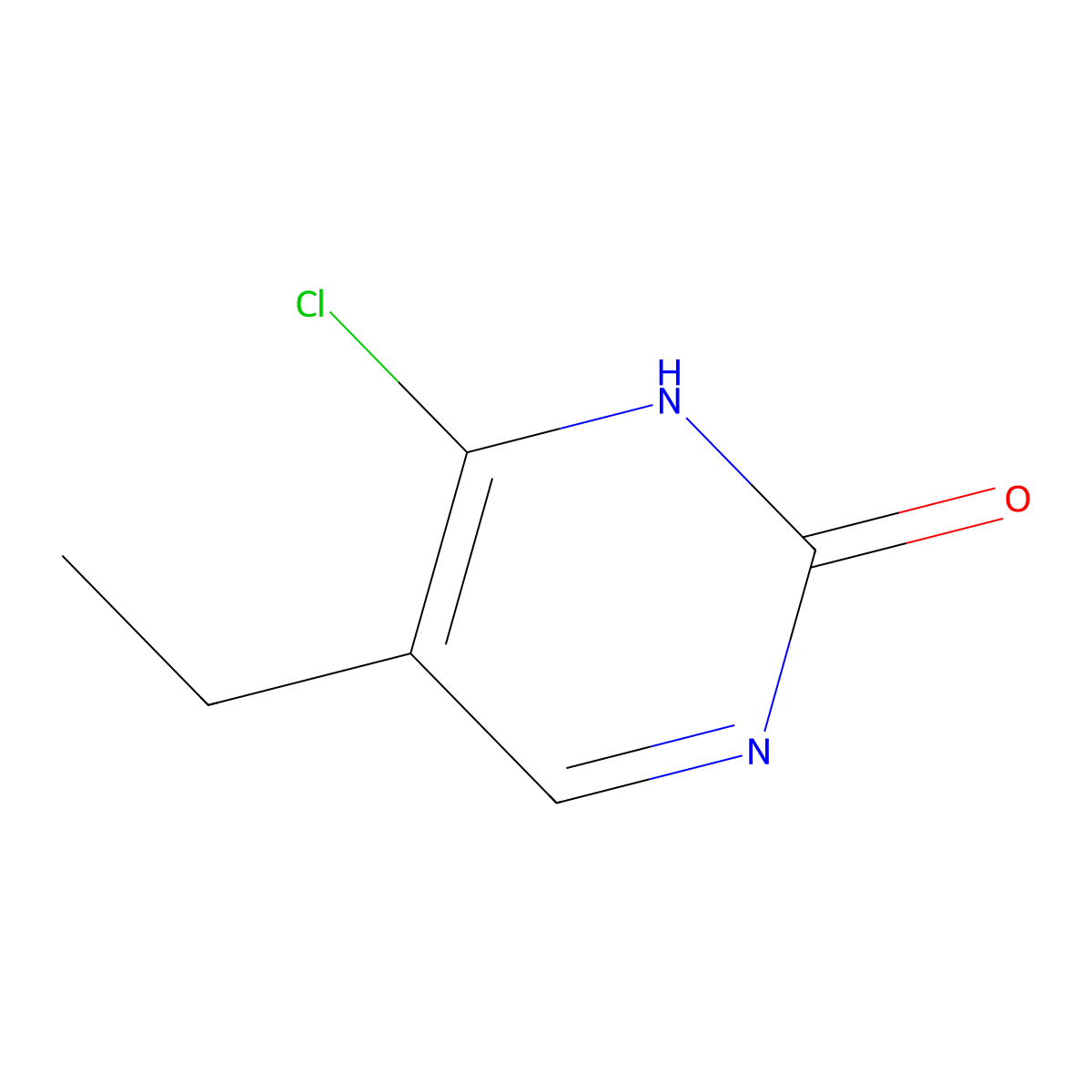 4-Chloro-2-hydroxy-5-ethylpyrimidine molecular structure, CAS 1563533-91-4