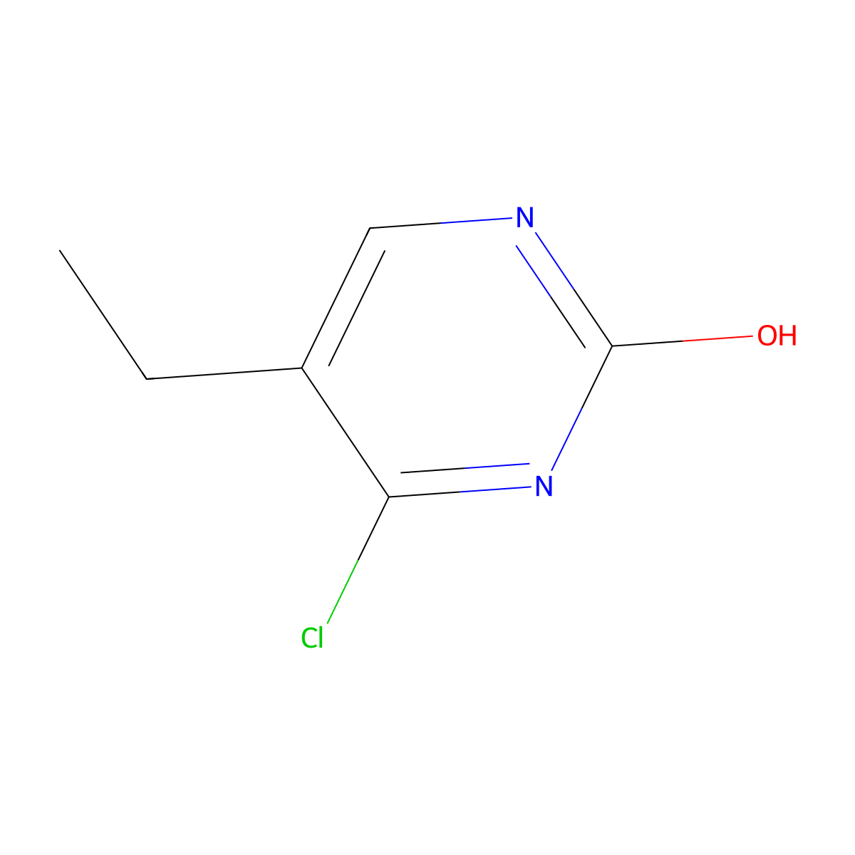 4-Chloro-2-hydroxy-5-ethylpyrimidine molecular structure, CAS 1563533-91-4
