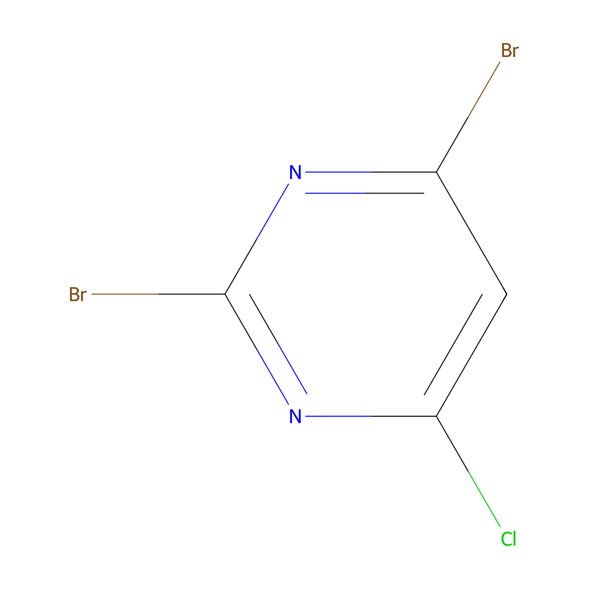 2,4-Dibromo-6-chloropyrimidine molecular structure, CAS 1563533-98-1