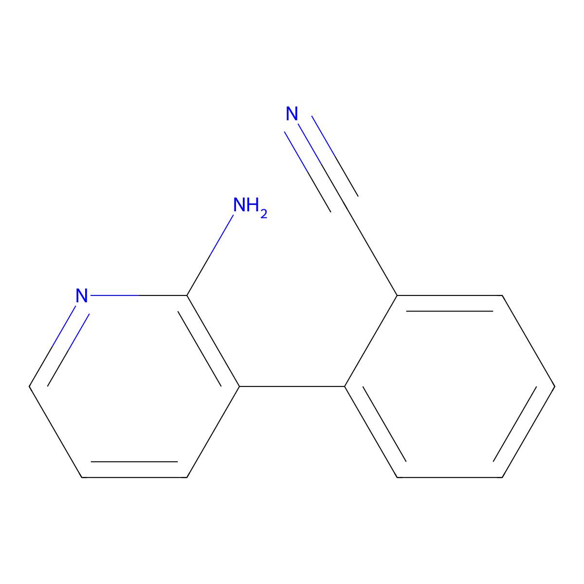 2-(2-Aminopyridin-3-YL)benzonitrile molecular structure, CAS 1563534-07-5