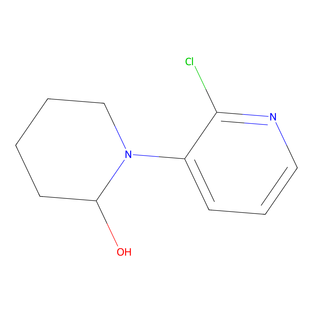1-(2-Chloropyridin-3-YL)piperidin-2-OL molecular structure, CAS 1563534-16-6
