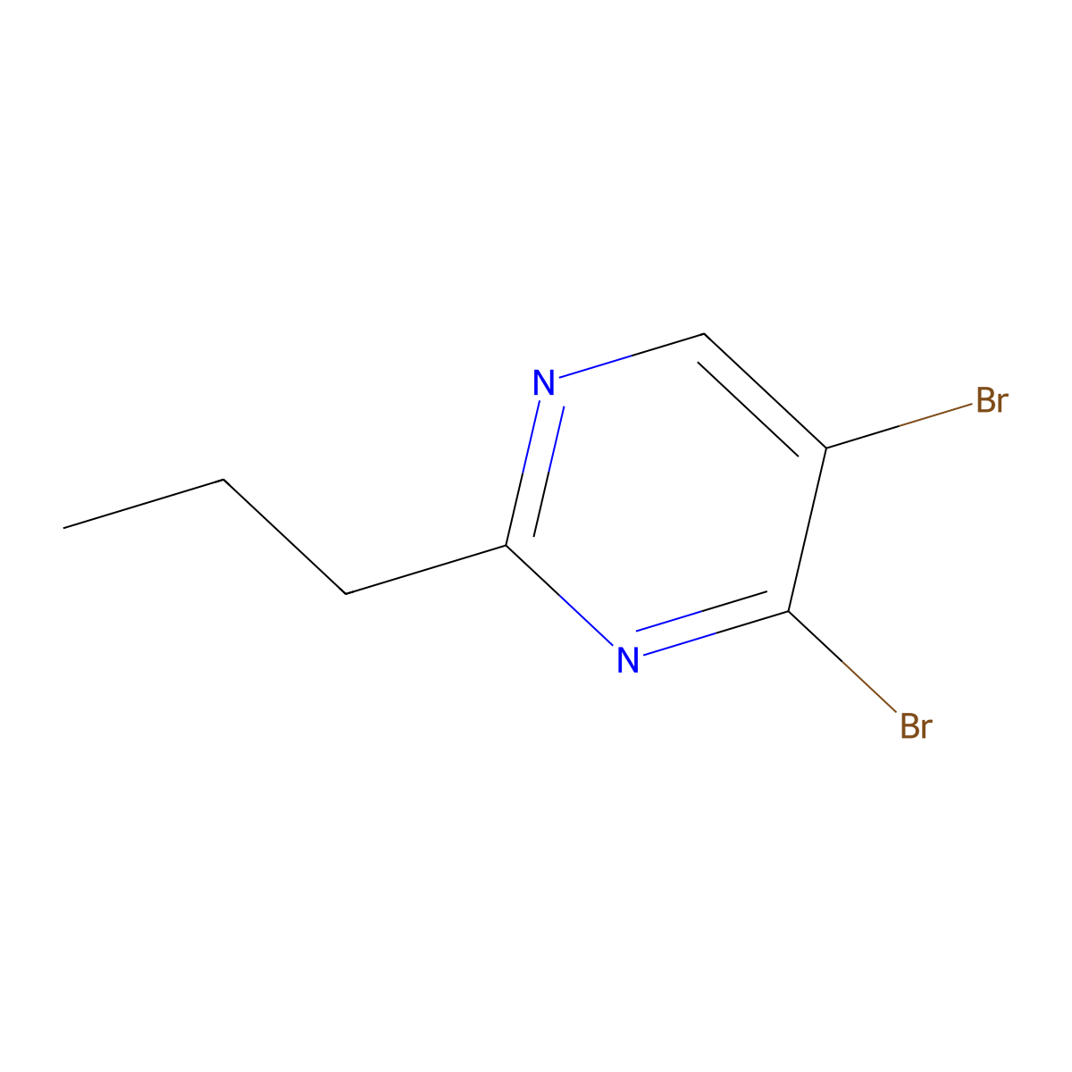 4,5-Dibromo-2-(n-propyl)pyrimidine molecular structure, CAS 1563534-18-8
