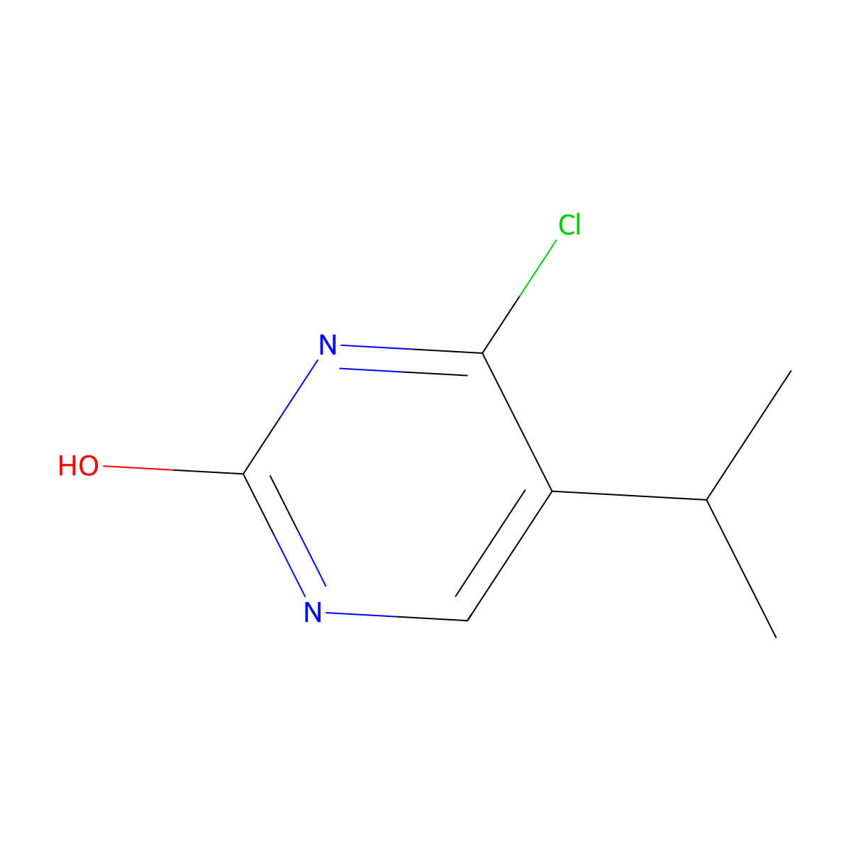 4-Chloro-2-hydroxy-5-(iso-propyl)pyrimidine molecular structure, CAS 1563534-29-1