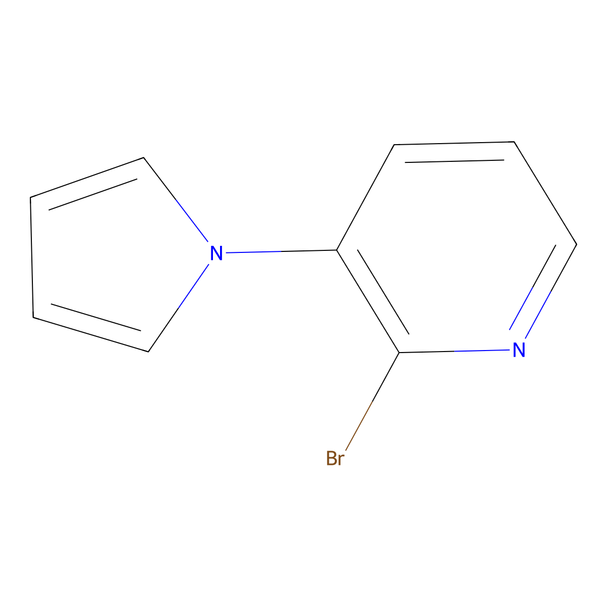 2-Bromo-3-(1H-pyrrol-1-YL)pyridine molecular structure, CAS 1563534-52-0