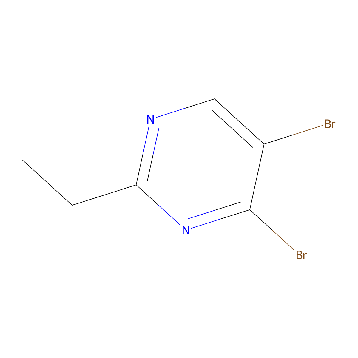 4,5-Dibromo-2-ethylpyrimidine molecular structure, CAS 1563534-88-2