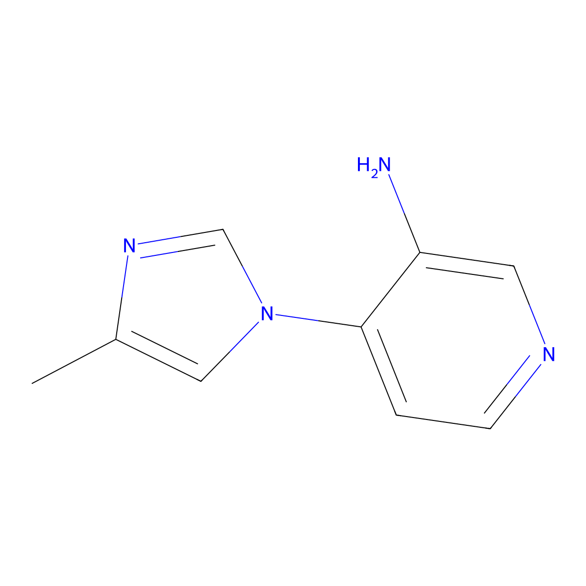 3-Amino-4-(4-methylimidazol-1-YL)pyridine molecular structure, CAS 1563535-01-2