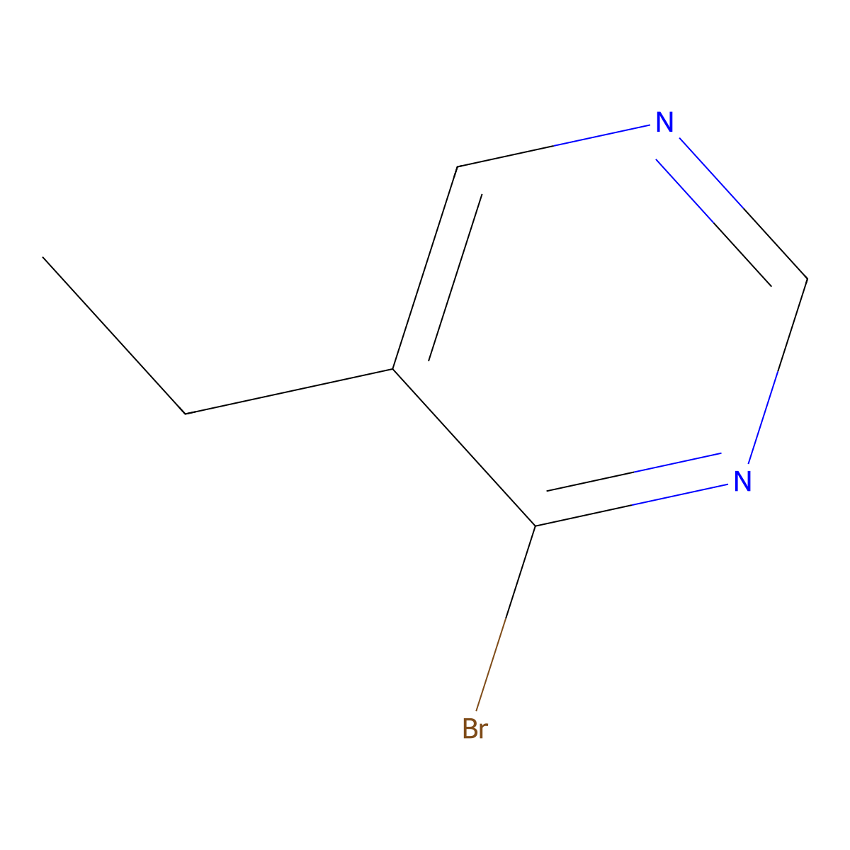 4-Bromo-5-ethylpyrimidine molecular structure, CAS 1563535-11-4