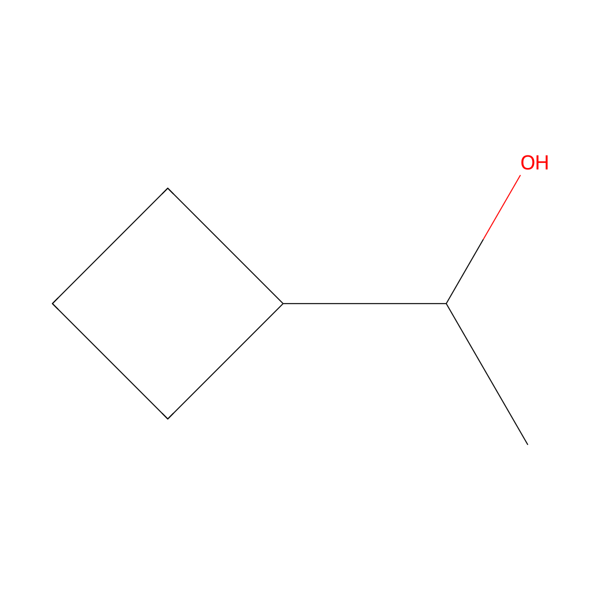 (1S)-1-cyclobutylethan-1-ol molecular structure, CAS 1563594-44-4