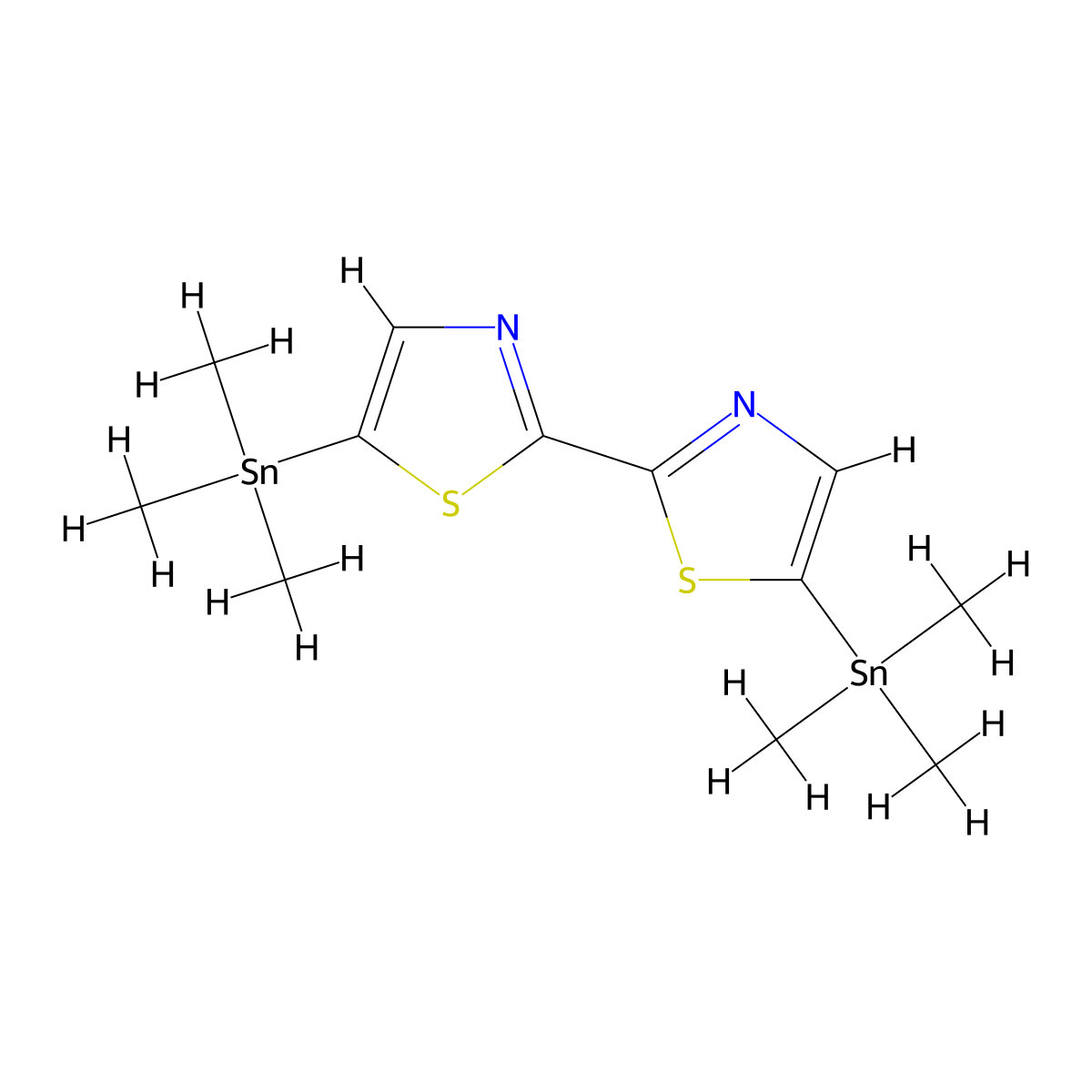 5,5'-Bis(trimethylstannyl)-2,2'-bithiazole molecular structure, CAS 156367-17-8