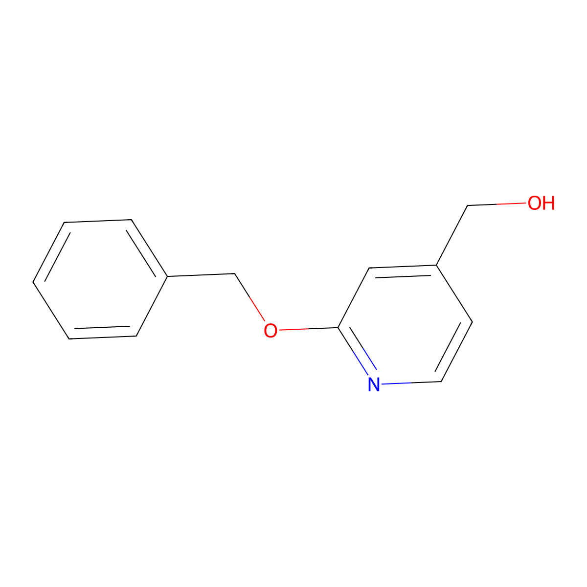 (2-(Benzyloxy)pyridin-4-yl)methanol molecular structure, CAS 156367-50-9