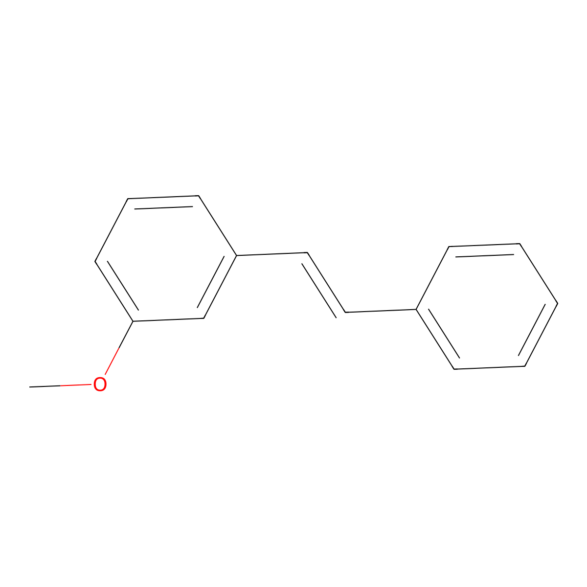 1-Methoxy-3-[(E)-2-phenylethenyl]benzene molecular structure, CAS 15638-11-6