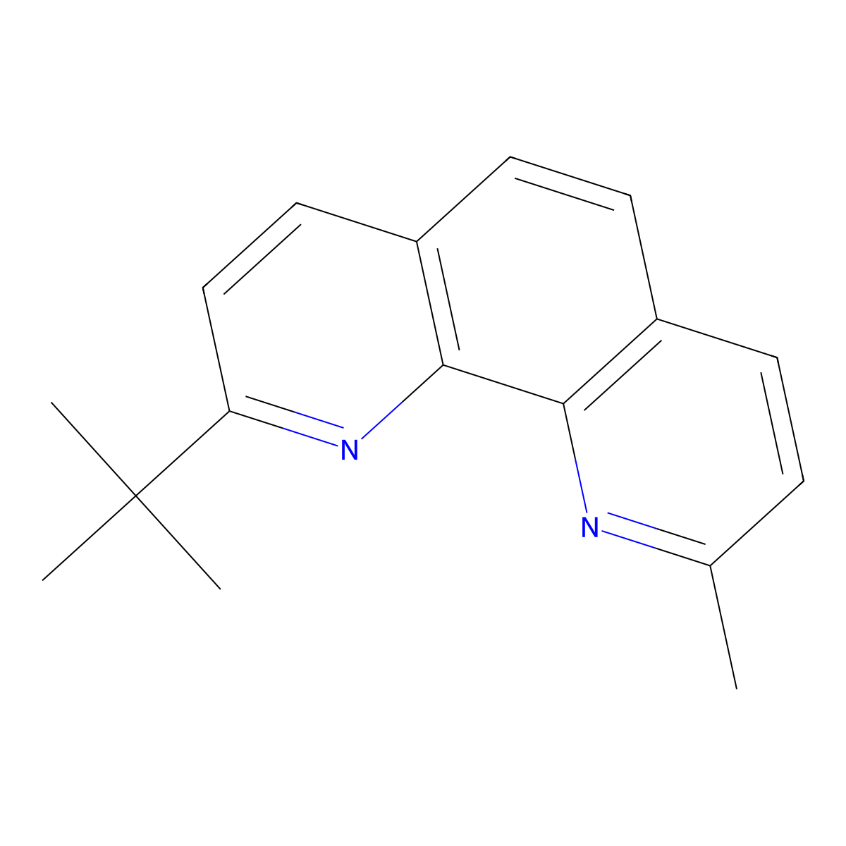 2-(Tert-butyl)-9-methyl-1,10-phenanthroline molecular structure, CAS 156382-53-5