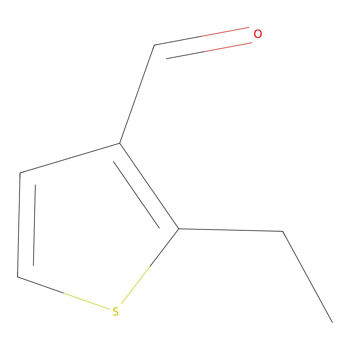 2-Ethylthiophene-3-carbaldehyde molecular structure, CAS 156386-50-4