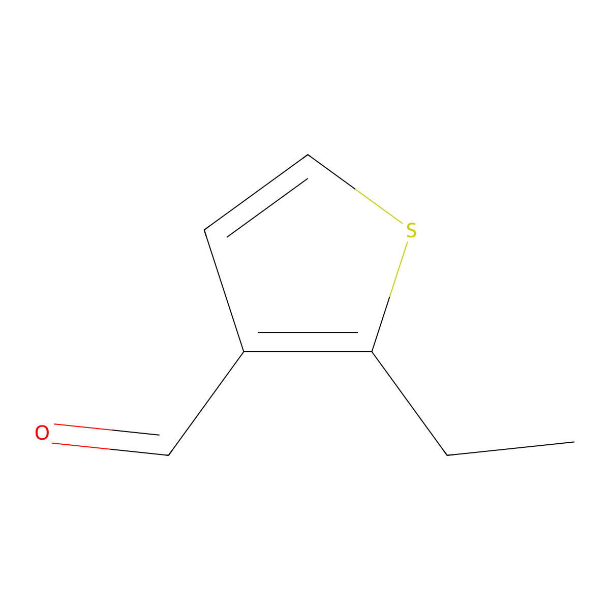 2-Ethylthiophene-3-carbaldehyde molecular structure, CAS 156386-50-4