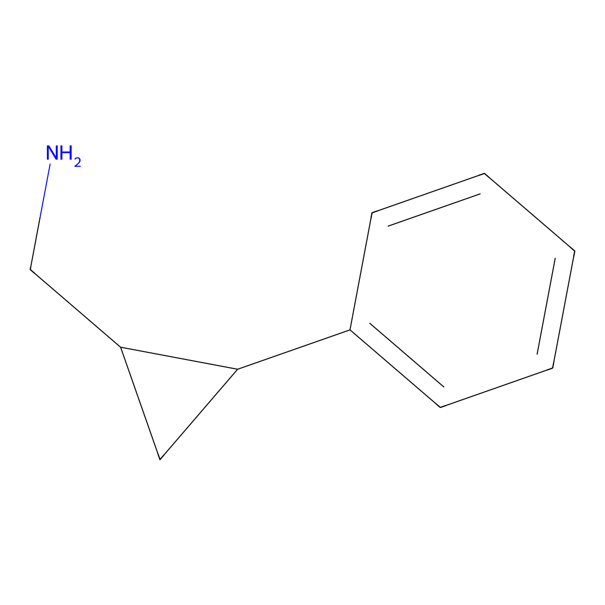 (2-Phenylcyclopropyl)methanamine molecular structure, CAS 15639-87-9