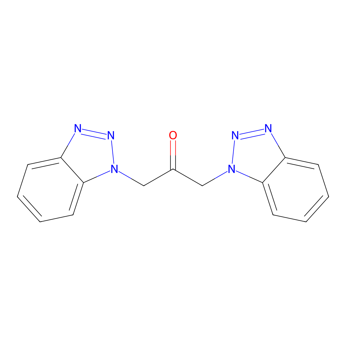 1,3-Bis(benzotriazol-1-yl)propan-2-one molecular structure, CAS 156395-18-5