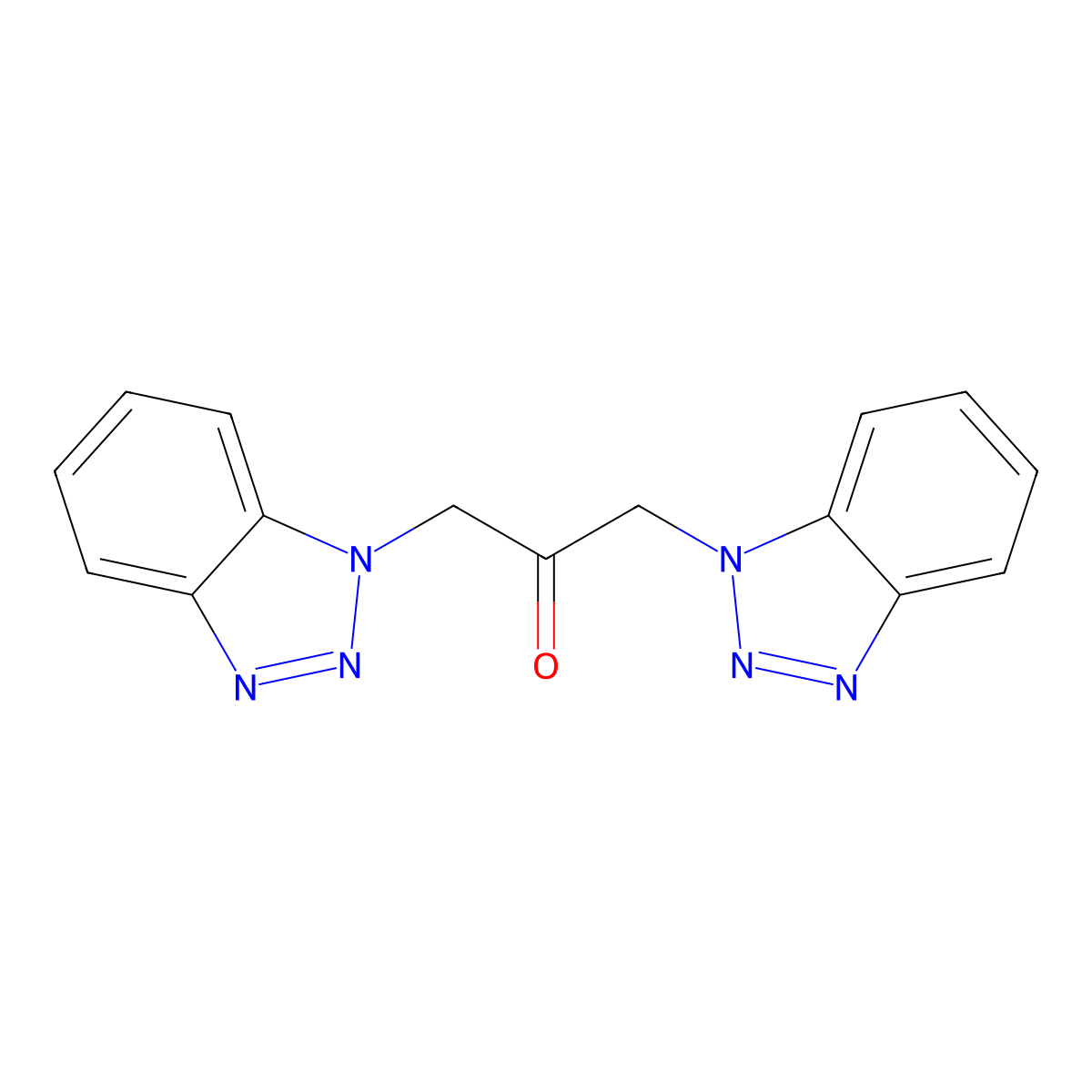 1,3-Bis(benzotriazol-1-yl)propan-2-one molecular structure, CAS 156395-18-5
