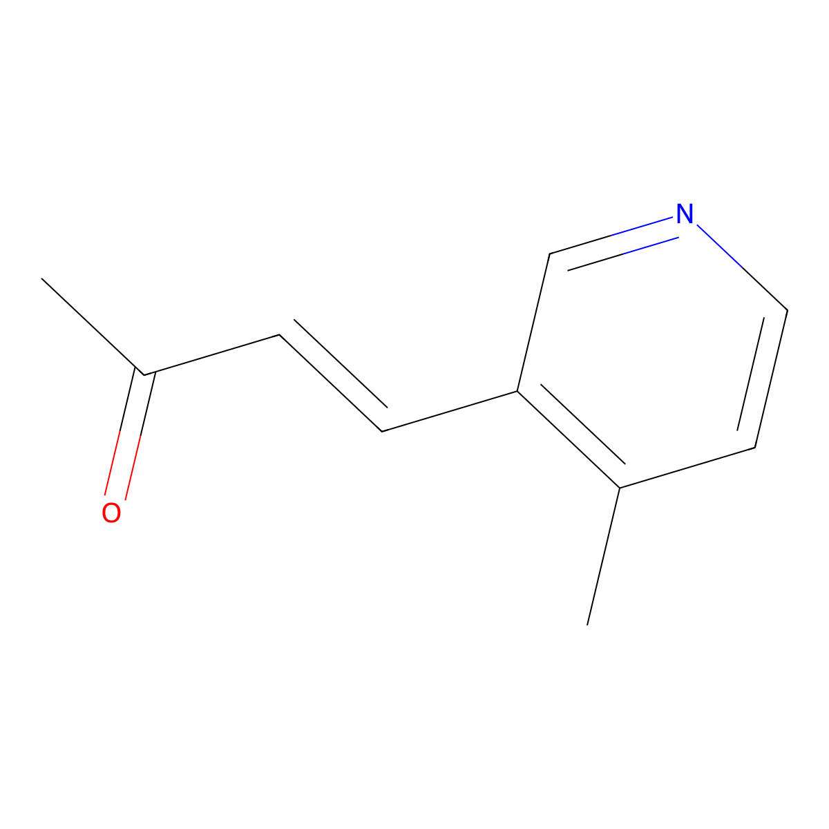 4-(4-Methylpyridin-3-yl)but-3-en-2-one molecular structure, CAS 1563954-55-1