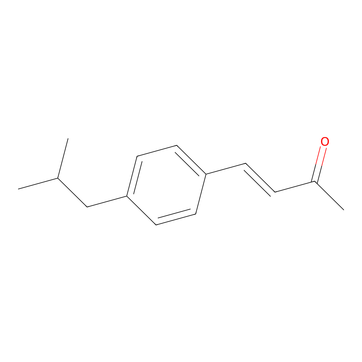 4-[4-(2-Methylpropyl)phenyl]but-3-en-2-one molecular structure, CAS 1563975-99-4