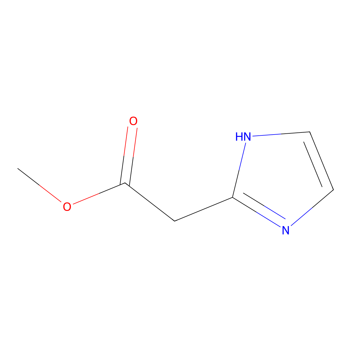 Methyl (1H-imidazol-2-yl)acetate molecular structure, CAS 1564-48-3