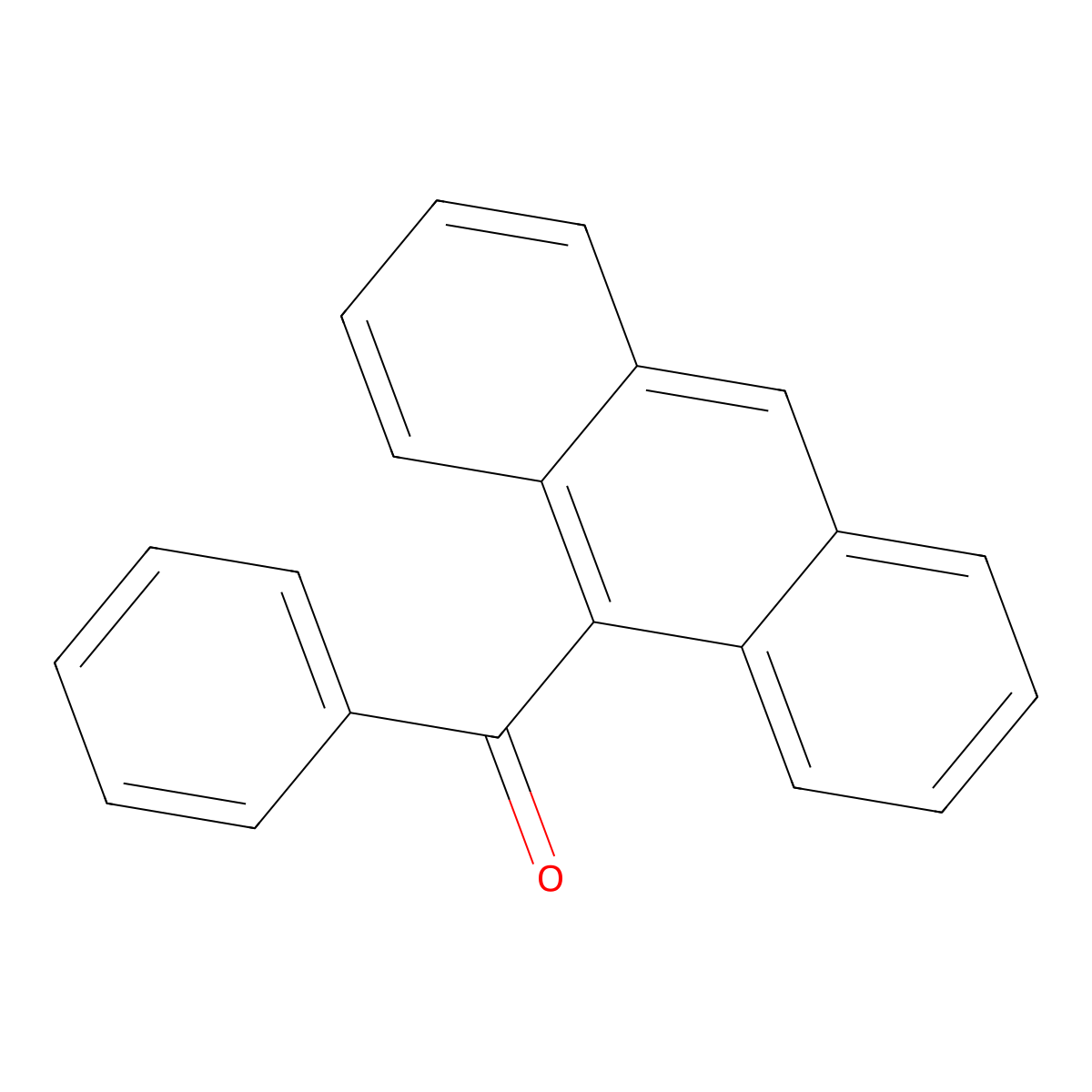 9-Benzoylanthracene molecular structure, CAS 1564-53-0