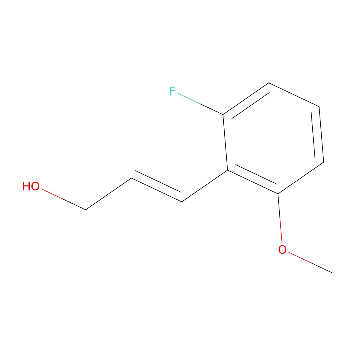 3-(2-Fluoro-6-methoxyphenyl)prop-2-en-1-ol molecular structure, CAS 1564037-07-5