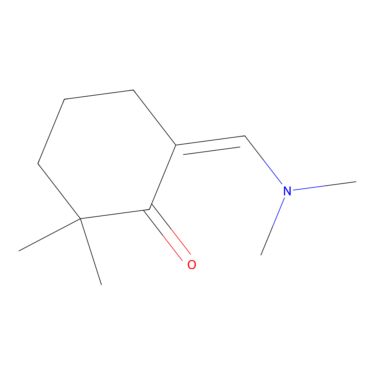 (6E)-6-[(dimethylamino)methylidene]-2,2-dimethylcyclohexan-1-one molecular structure, CAS 1564071-42-6