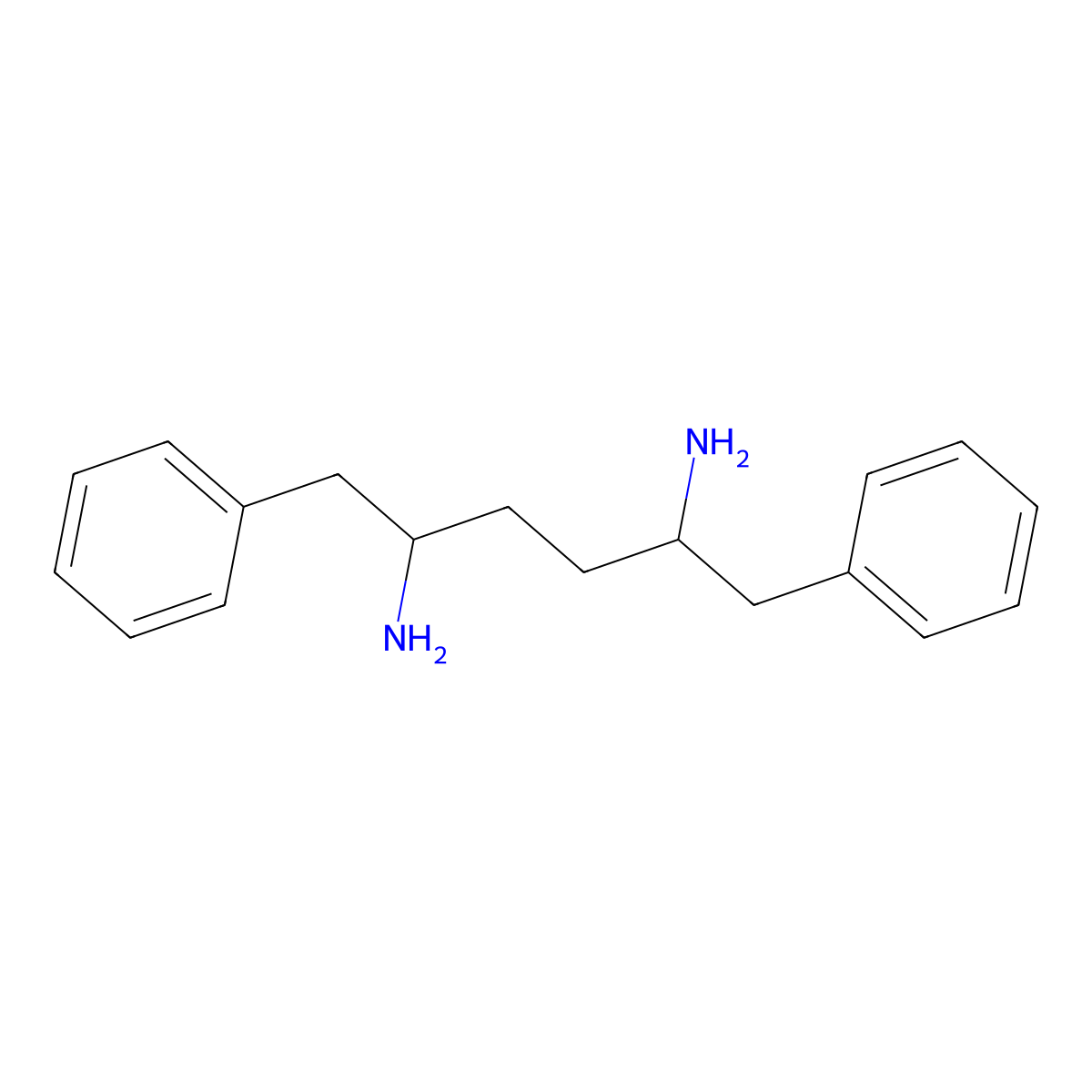 1,6-Diphenylhexane-2,5-diamine molecular structure, CAS 1564244-14-9
