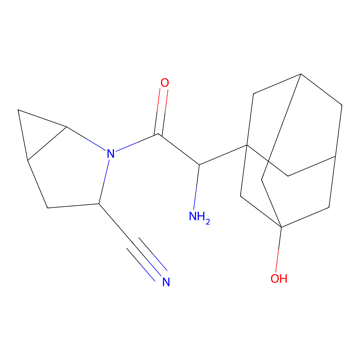 (2'R,2S,cis)-Saxagliptin molecular structure, CAS 1564265-93-5