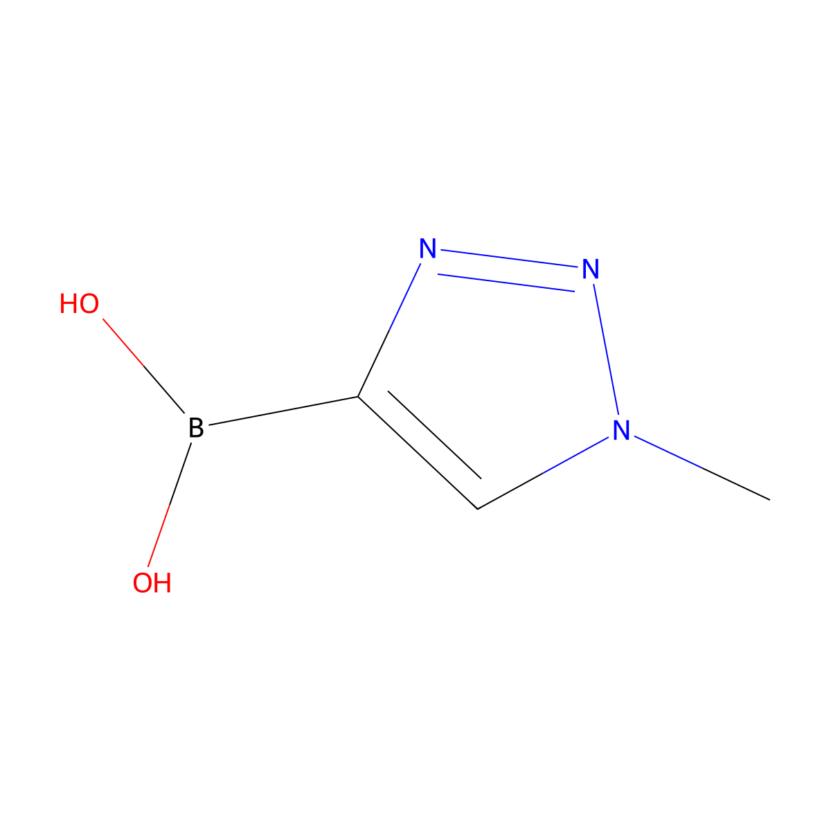 1-Methyl-1,2,3-triazole-4-boronic acid molecular structure, CAS 1564271-42-6