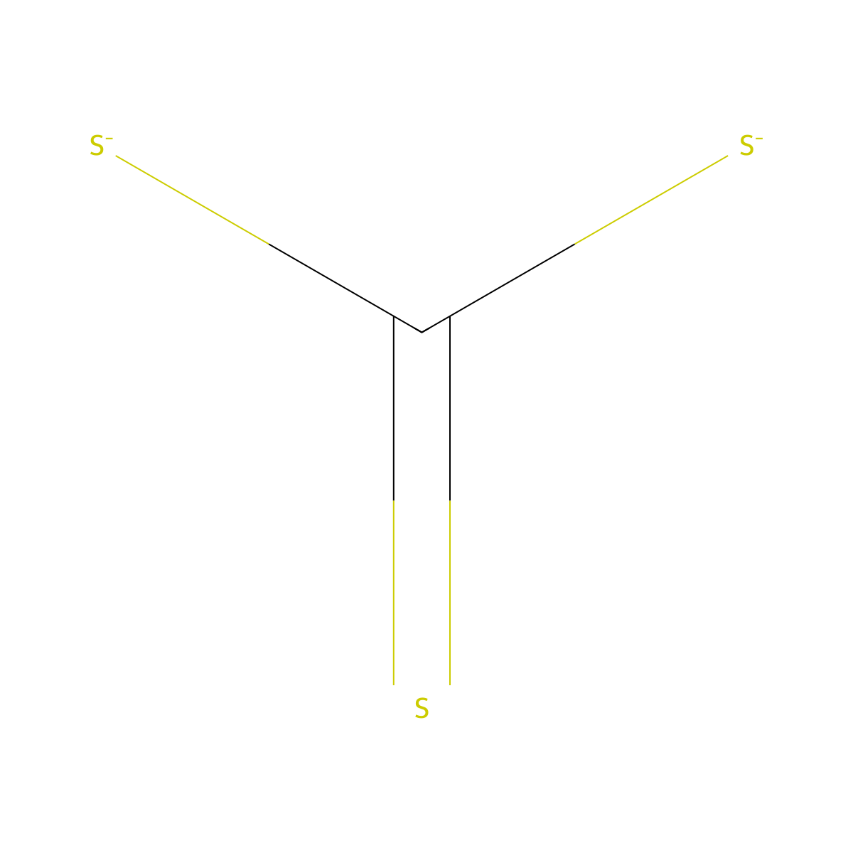 Carbonotrithioate molecular structure, CAS 15644-49-2