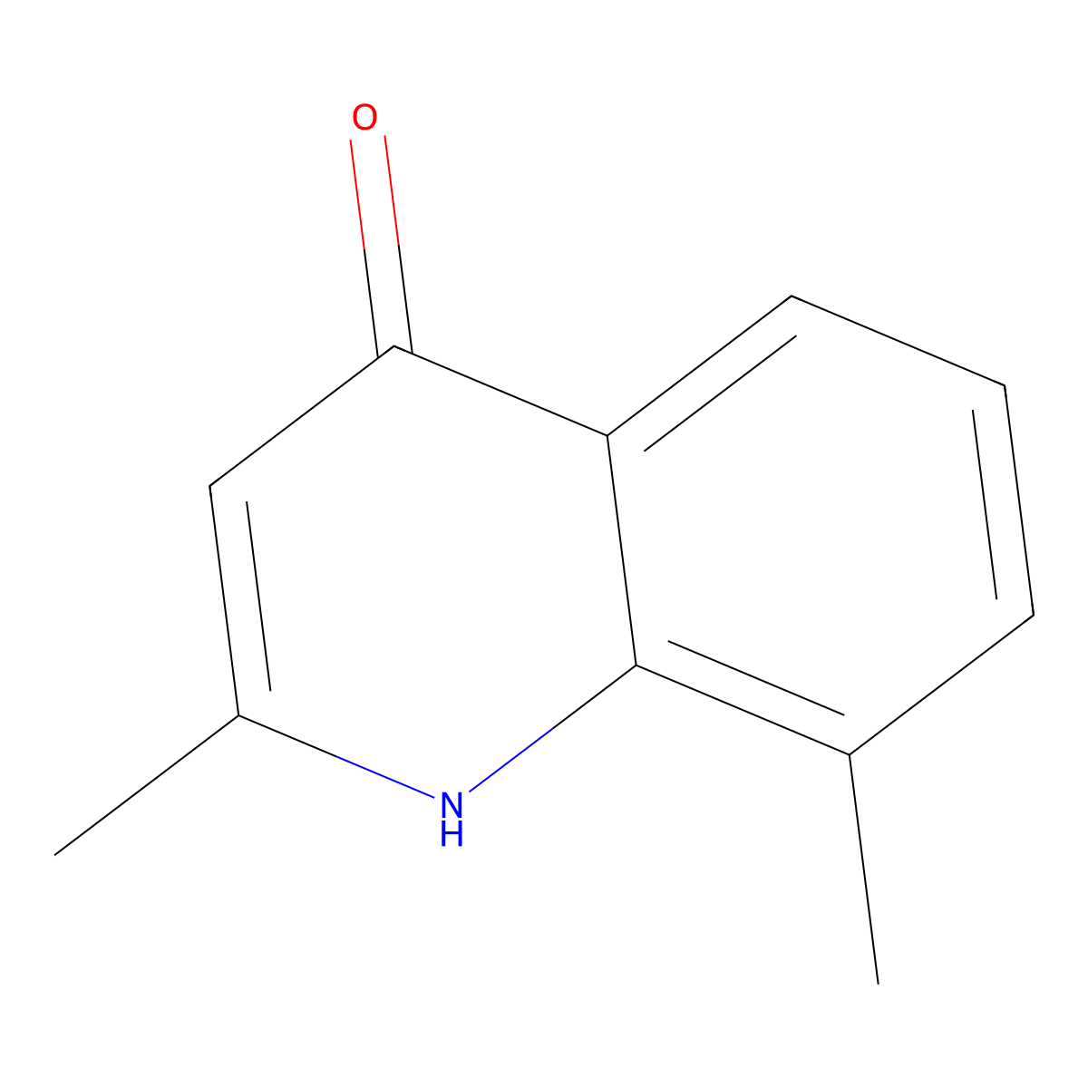 2,8-Dimethylquinolin-4-ol molecular structure, CAS 15644-80-1
