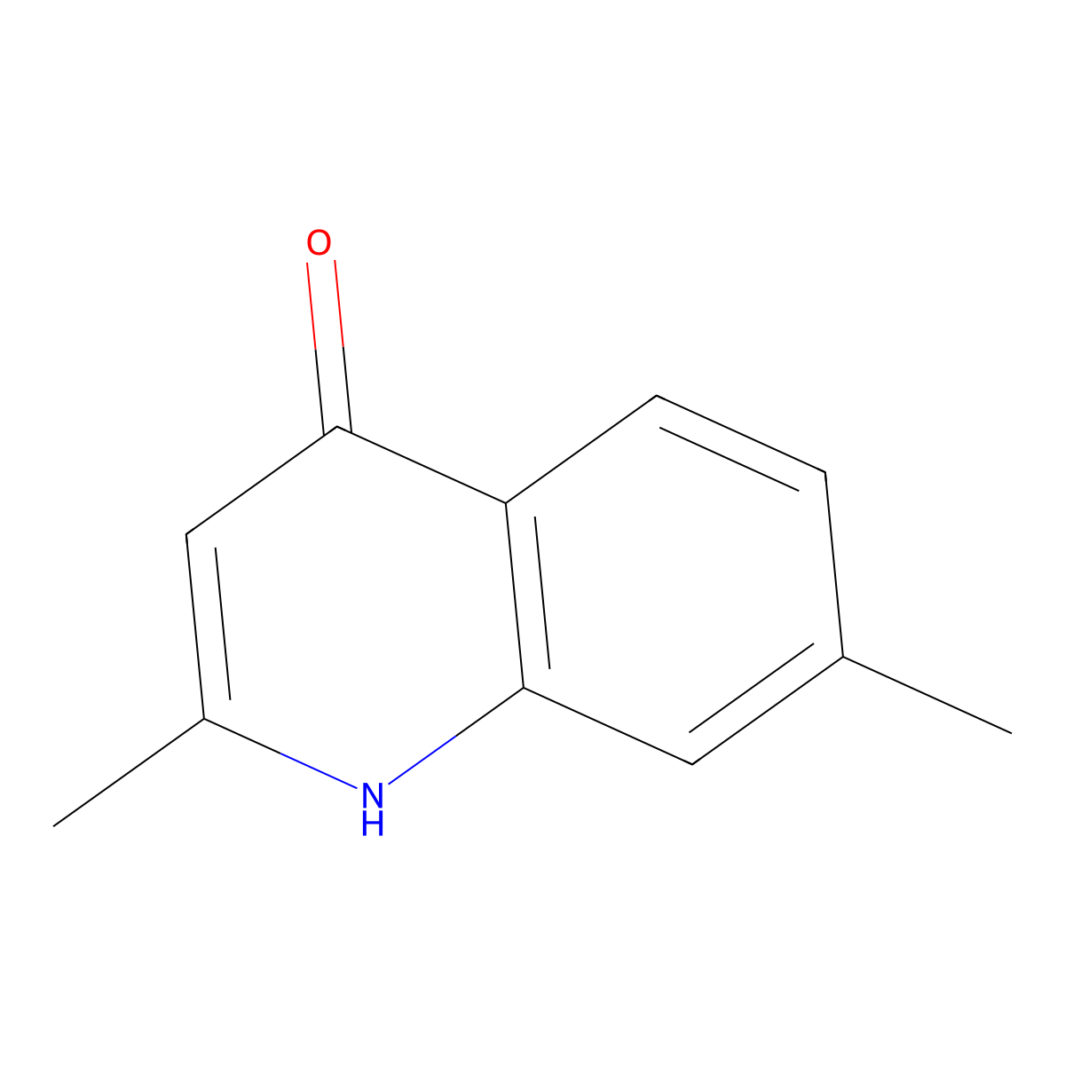 2,7-Dimethylquinolin-4-OL molecular structure, CAS 15644-84-5