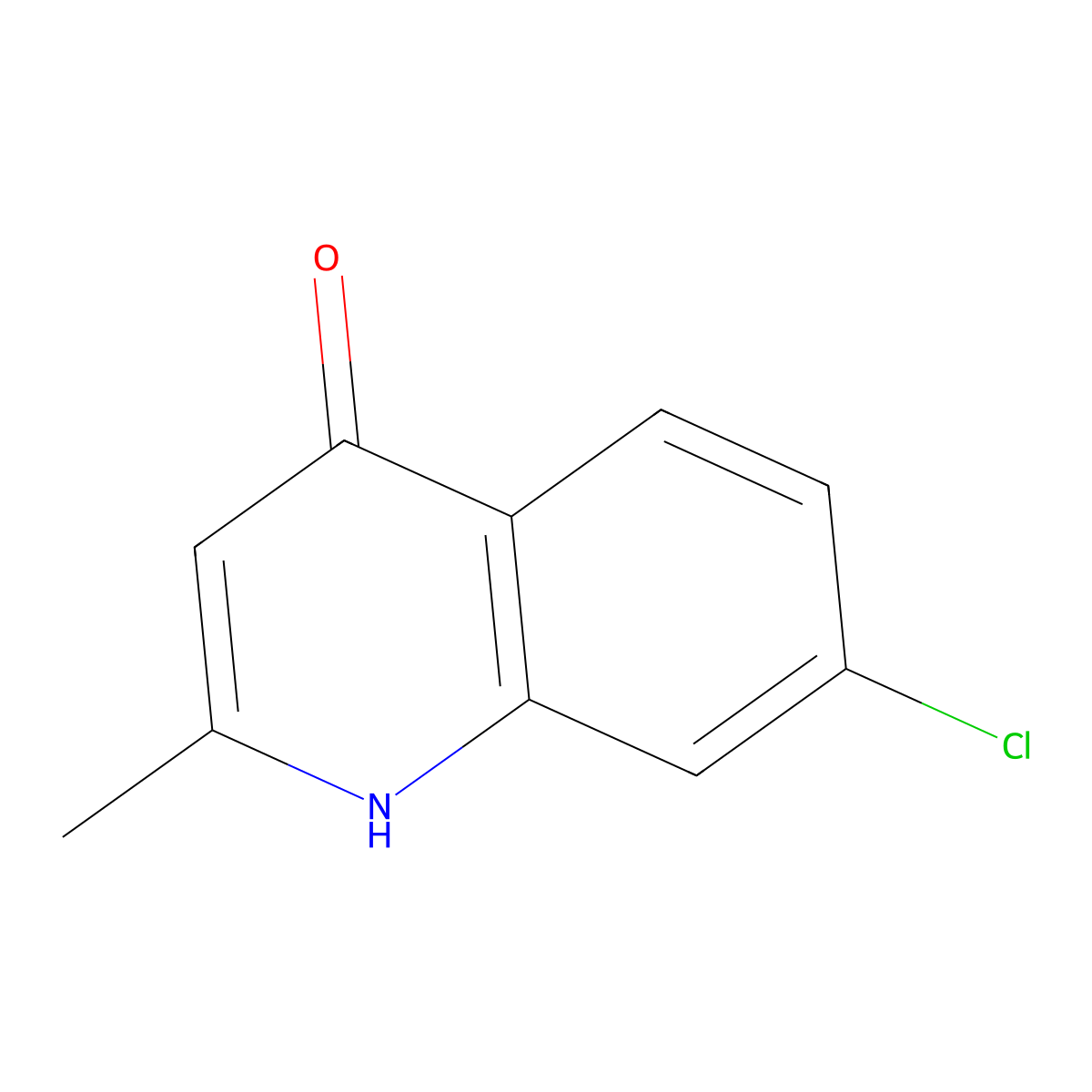 7-Chloro-2-methylquinolin-4-ol molecular structure, CAS 15644-88-9